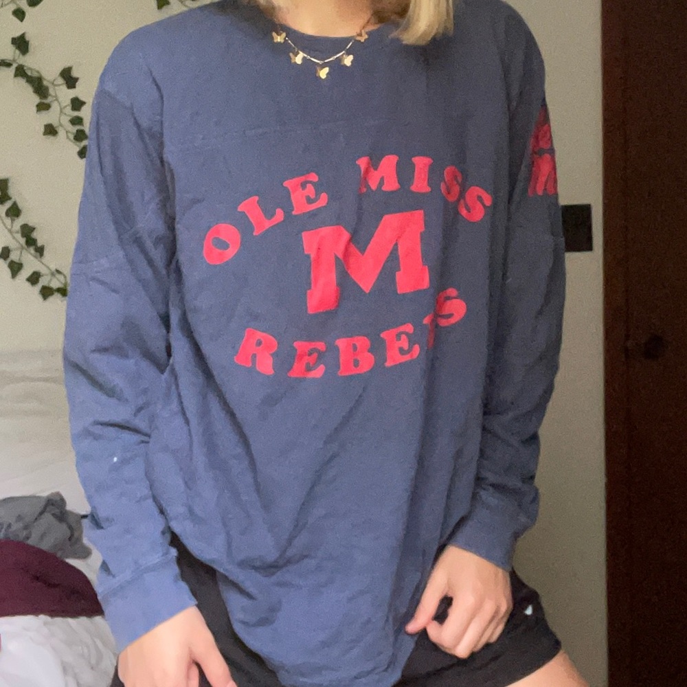 Navy Ole Miss Tee